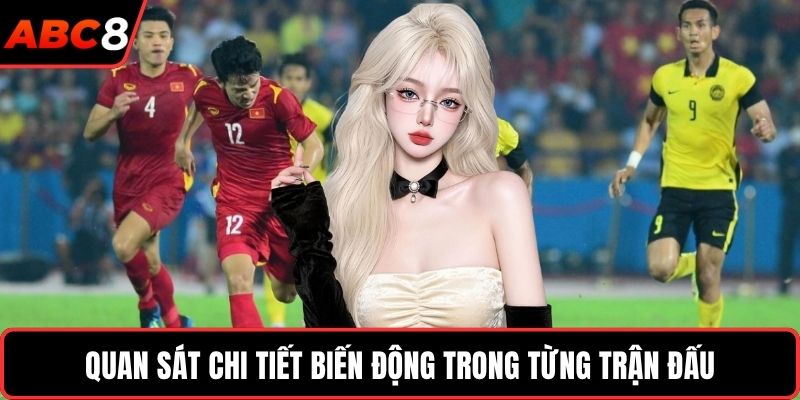 Quan sát chi tiết biến động trong từng trận đấu